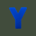 Deep Casting Mould 6 Inch - Letter Y (Blue)
