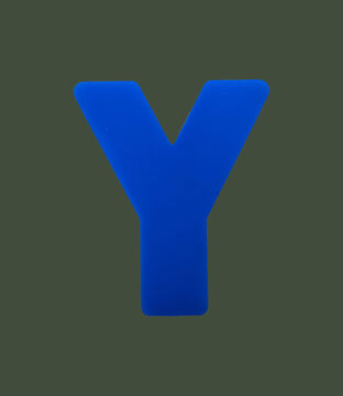 Deep Casting Mould 6 Inch – Letter Y (Blue)