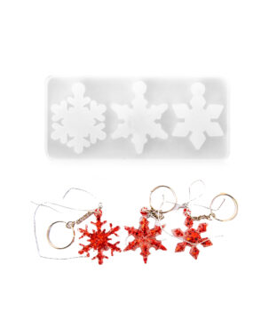 Christmas charms mold 3 in 1 Resin Silicon Mould